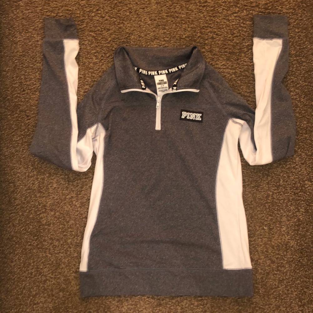 Pink quarter sip pull over